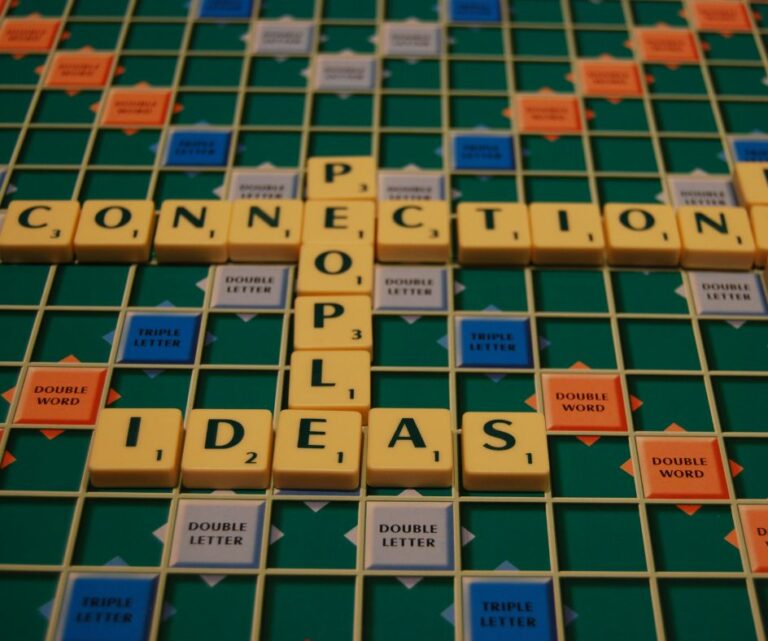 Scrabble board connections ideas chat